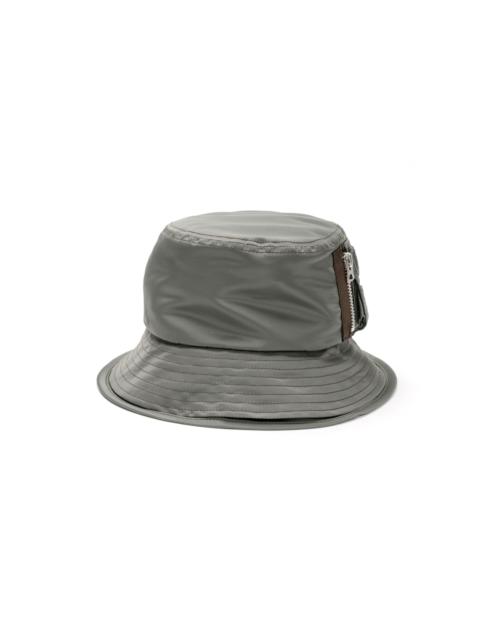 Pocket Double Brim Hat / Nylon Twill