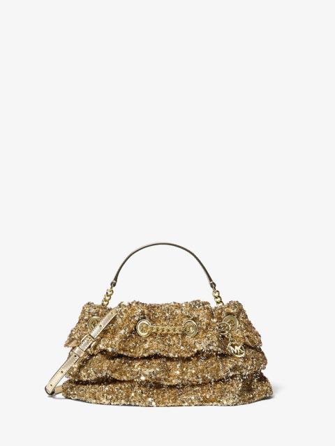 MICHAEL KORS Mina Small Sequin Embellished Convertible Pochette