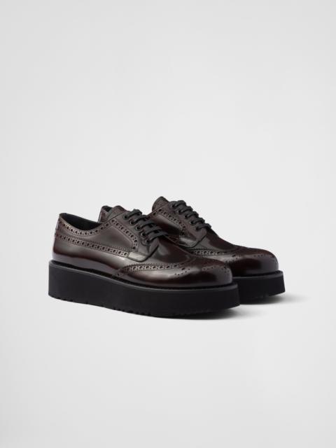 Prada Brushed leather derby shoes