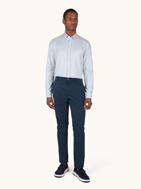 Paul & Shark SOFFIO COTTON SHIRT WITH DAMIER PATTERN
