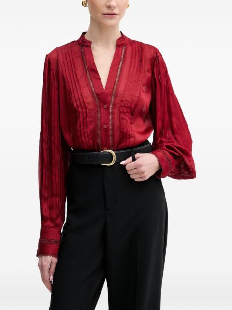 GUESS USA pleated-detail blouse