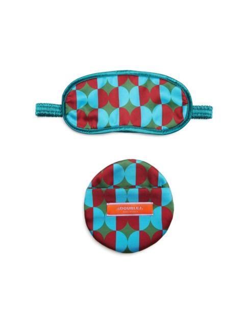 La DoubleJ Mezzaluna eye-mask and case