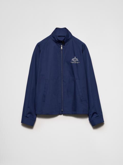 Poplin blouson jacket