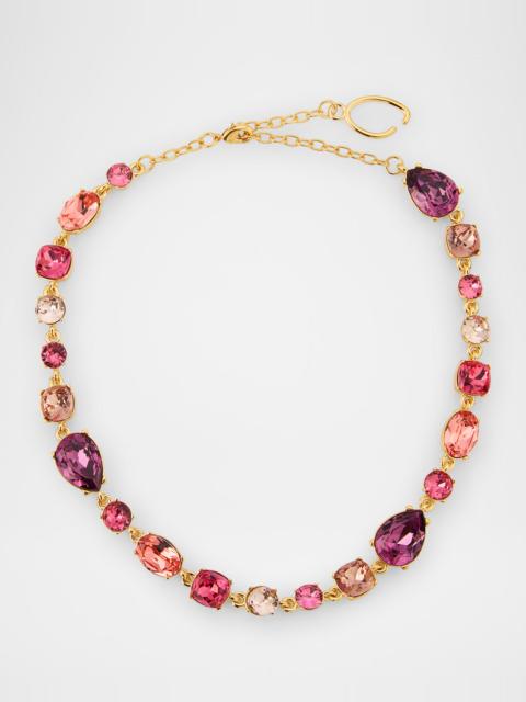 Oscar de la Renta Multi Crystal Necklace