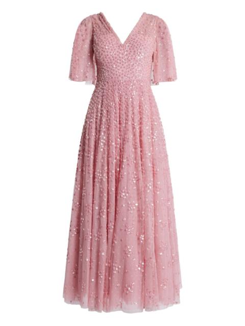 Needle & Thread sequin-embellished dress