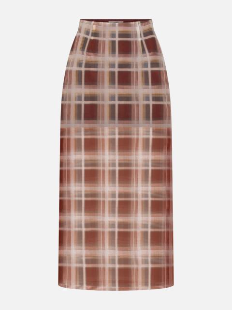 FRAME The Plaid Organza Skirt