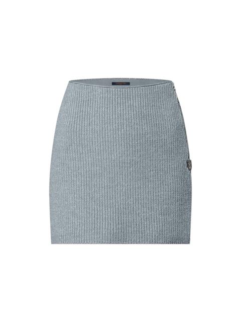 Louis Vuitton Ribbed Knit Mini Skirt