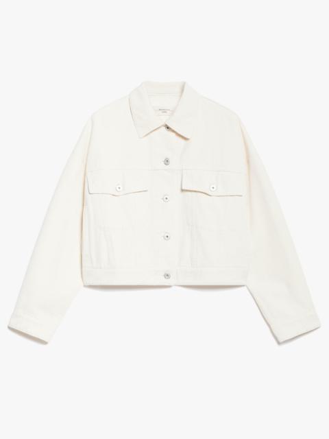 WEEKEND Max Mara RIBE Cotton bull denim cropped jacket
