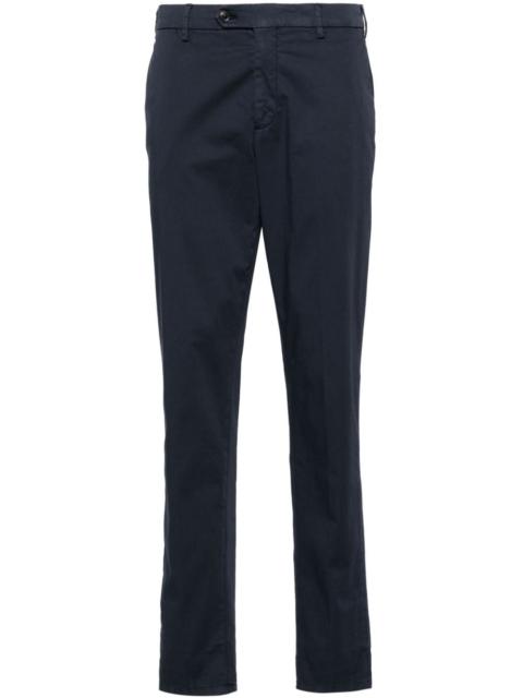 LARDINI mid-rise tapered chinos