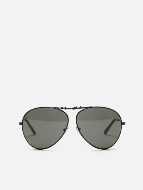 Acne Studios Metal aviator sunglasses - Black/black