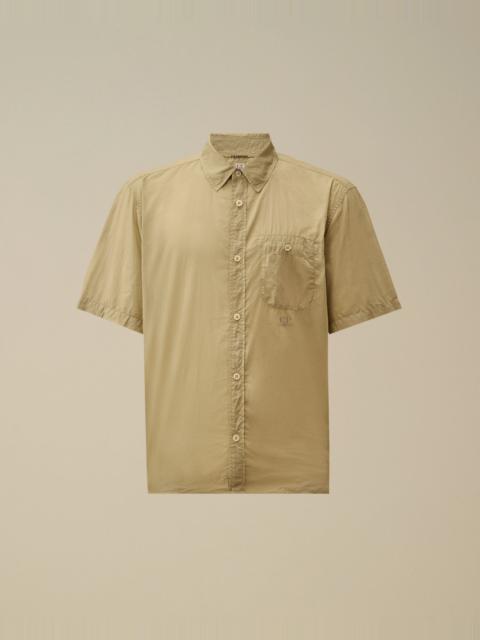 C.P. Company Light Mussola Short Sleeve Button Shirt
