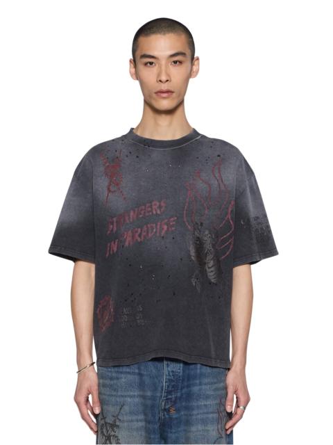 Ksubi SKOOL HALEN SS TEE CHARCOAL FADE