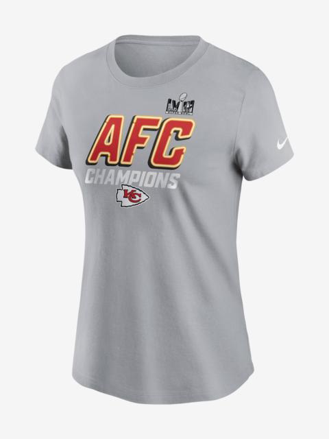 Kansas City Chiefs 2023 AFC Champions Iconic Nike Women's NFL T-Shirt