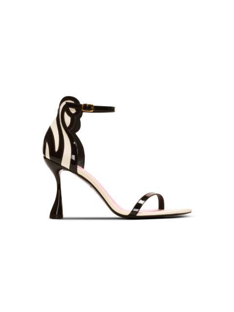 Eden sandals in two-tone leather