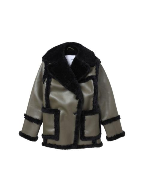 faux-shearling coated jacket