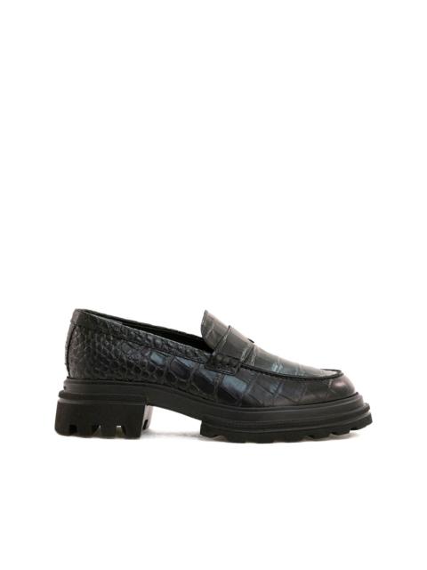 HOGAN embossed loafers