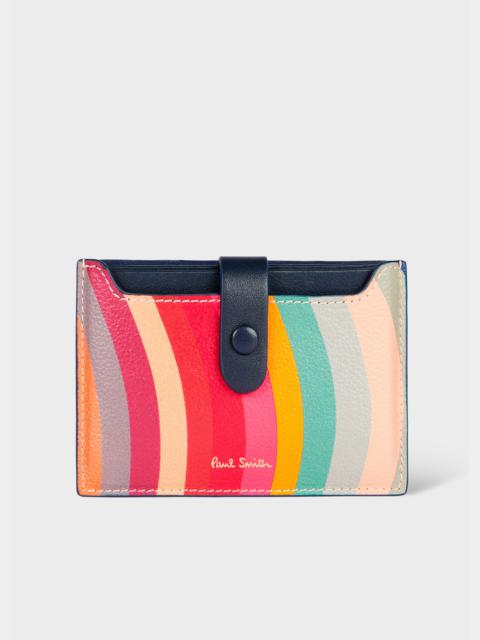 Paul Smith Women's 'Swirl' Navy Trim Card Holder