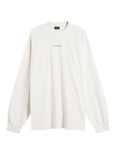 BALENCIAGA Balenciaga Logo Back Dry Jersey Long Sleeve Medium Fit T-Shi