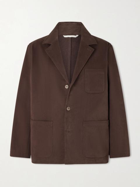 DE BONNE FACTURE Traveler Cotton-Twill Suit Jacket