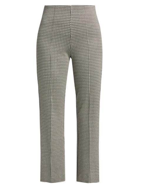 rag & bone Women's Irina Leopard Jacquard Crop Pants - Black