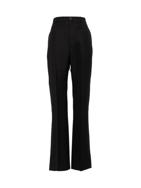 High-rise virgin wool pants