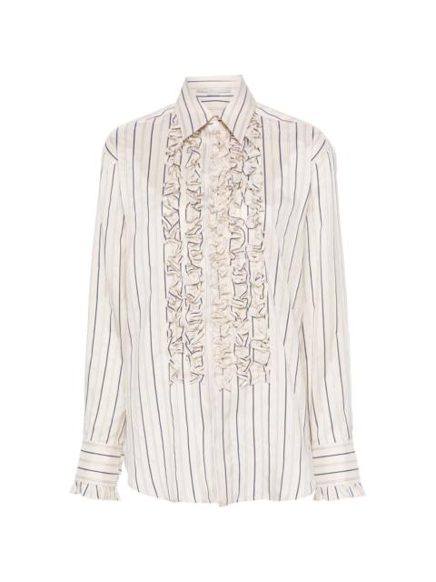 Stella McCartney striped ruffled shirt