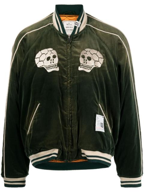 Souvenir velvet bomber jacket