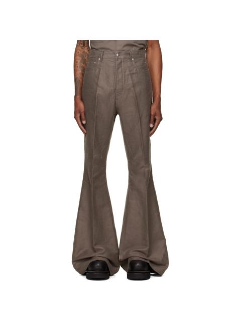 Rick Owens Gray Tower Bolan Bootcut Trousers