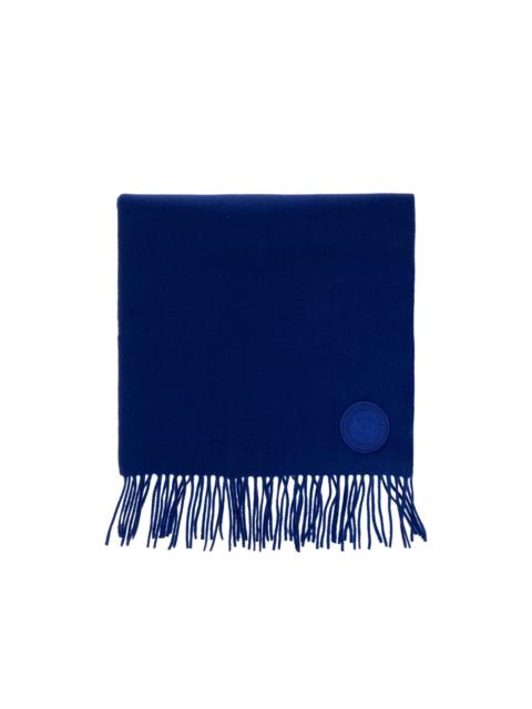 Canada Goose fringed logo-patch scarf