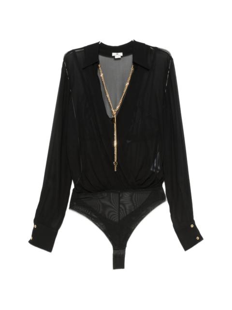 ELISABETTA FRANCHI Elisabetta Franchi Wrap-style Long-sleeve Bodie