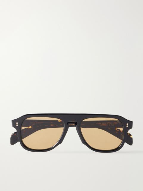 CUTLER AND GROSS GR14 Aviator-Style Acetate Sunglasses Black
