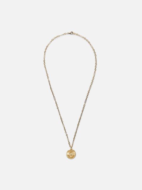 FOUNDRAE Strength 18kt gold pendant necklace with diamond