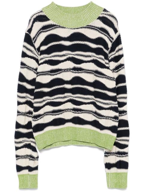 HENRIK VIBSKOV wave-knit sweater
