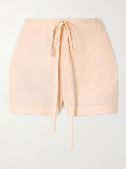 KHAITE Robbie Cotton-poplin Shorts