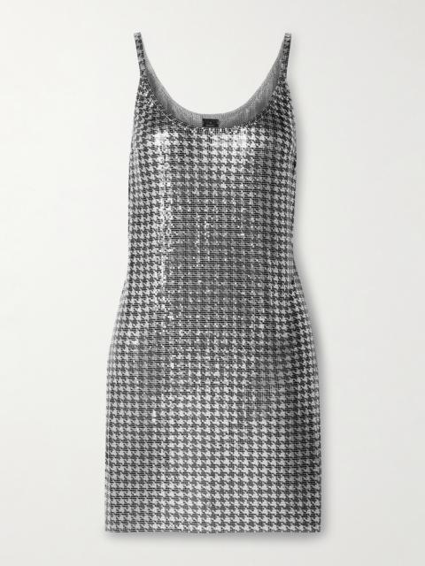 rabanne Houndstooth Chainmail Mini Dress