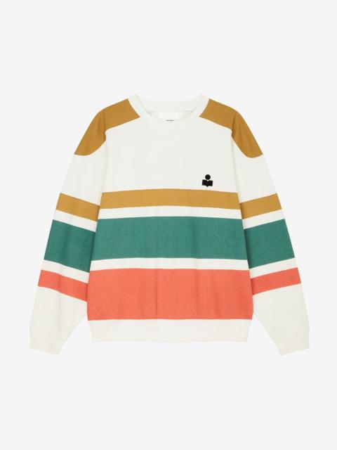 meyoan striped logo sweatshirt