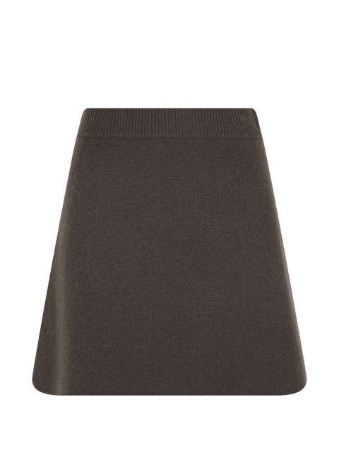 LISA YANG The Clare ribbed-knit mini A-line skirt