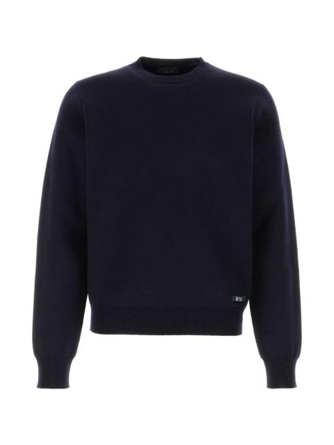 Prada Dark Blue Wool Blend Sweater