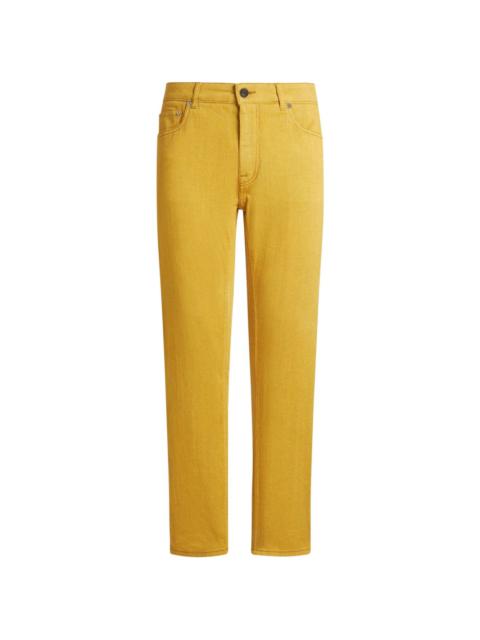 Etro Pegaso-embroidered mid-rise jeans