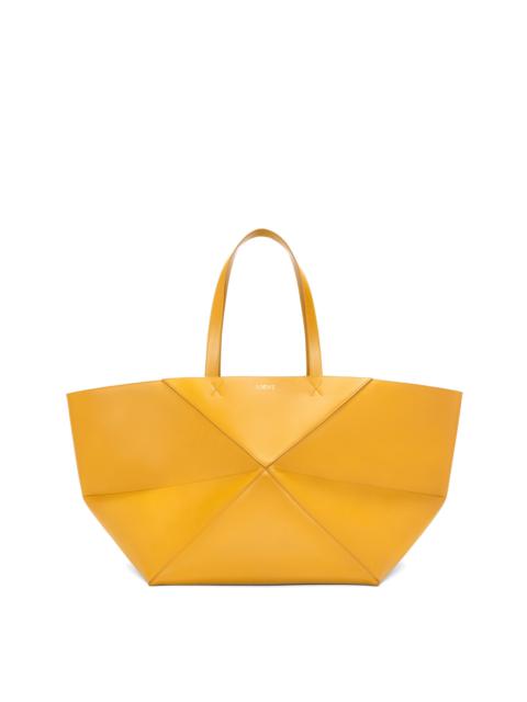 Loewe XL Puzzle Fold Tote in shiny calfskin