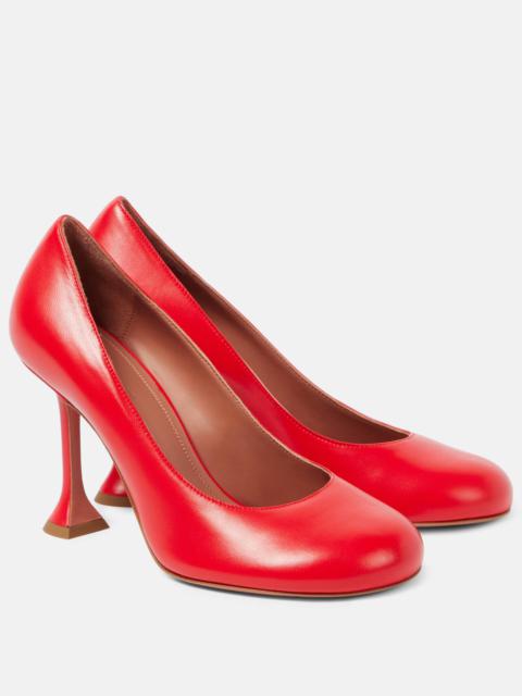 Amina Muaddi Iris 95 leather pumps