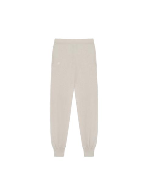 PANGAIA Mens Recycled Cashmere Track Pants - Oatmeal