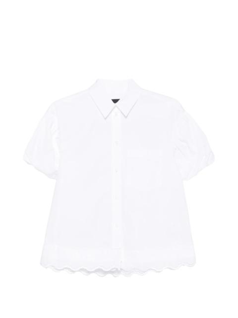 Simone Rocha Simone Rocha Scalloped-hem Puff-sleeve Shirt