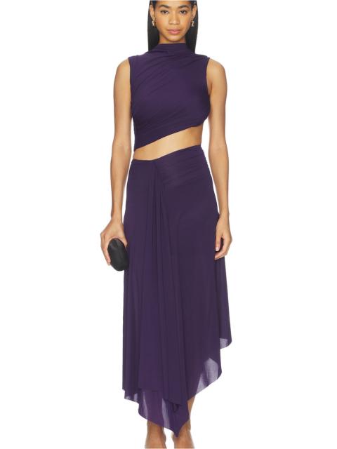 BEC + BRIDGE Leilah Drape Midi Dress