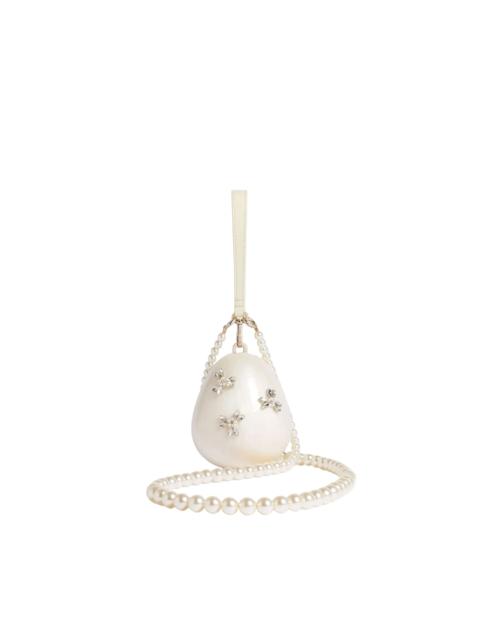 Simone Rocha PEARL CROSSBODY MICRO EGG BAG W/ EMB - PEARL