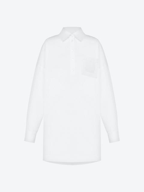Moschino RUBBER PATCH COTTON CLOTH DRESS