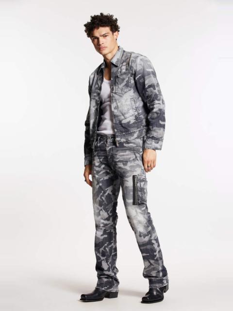 GREY CAMO WASH ROADIE JEANS