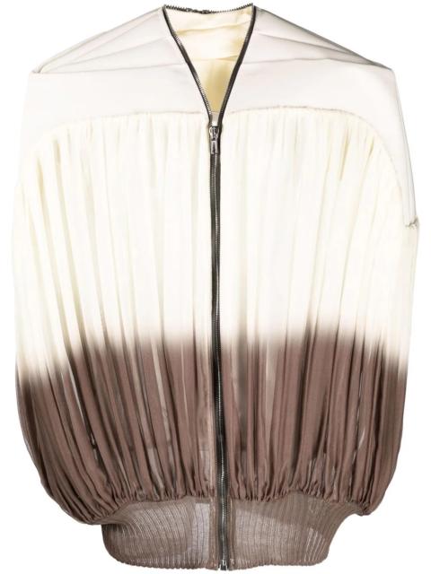 Rick Owens girdered bubble pleated jacket
