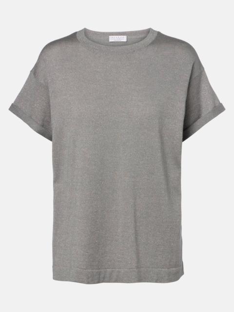 Brunello Cucinelli Cashmere and silk-blend T-shirt