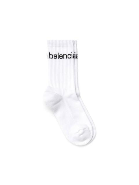BALENCIAGA Women's Bal.com Socks in White